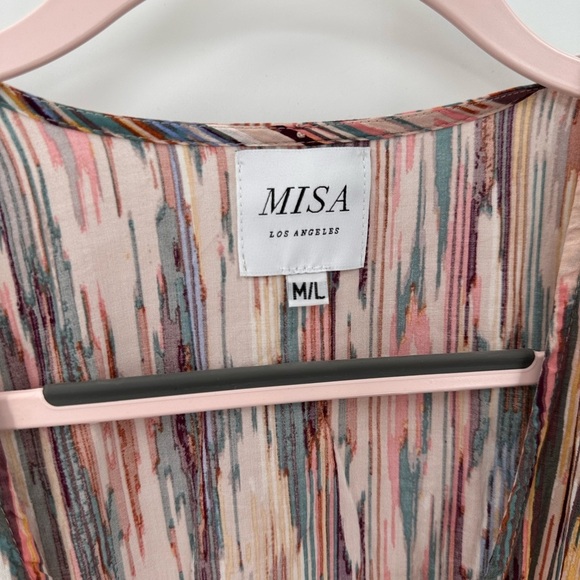 Misa Los Angeles Women's Rena Kaftan Dress Oversized M/L Jewel Colors Cover-up - Picture 4 of 9